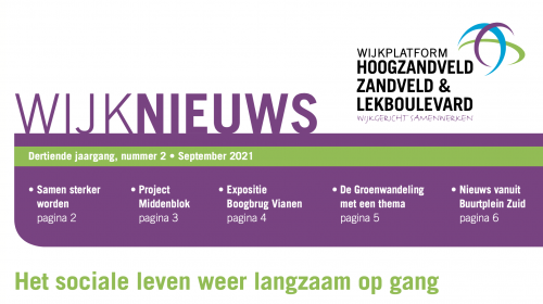 De wijkkrant voor Hoogzandveld, Zandveld & Lekboulevard is af