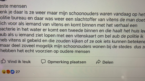 Let op! Oplichters doen zich voor als medewerker Vitens