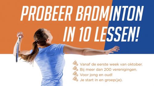Probeerlessen bij Badmintonclub BC ’t Gein