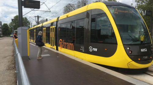 Werkzaamheden aan tijdelijke tramhalte Nieuwegein-Centrum