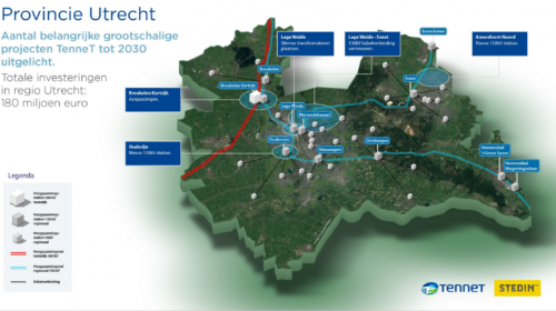 Grens bereikt op hoogspanningsnet in de provincie Utrecht