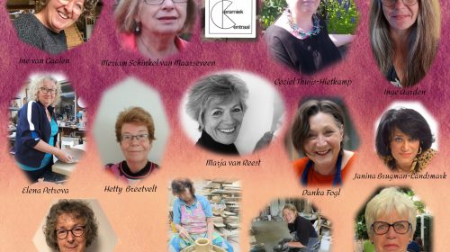 Veel keramiek te zien in het Kunstgein Podium