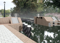 Oefening met ‘Limburgbui’ raakt ook Nieuwegein: schotbalken dichten de Doorslagsluis