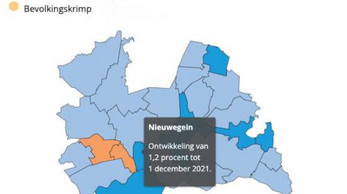 Aantal inwoners in Nieuwegein in 2021 gegroeid met 1,2 procent