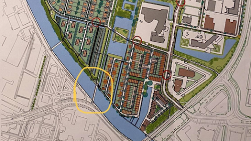 Nieuwe fietsbrug over het Merwedekanaal wenselijk tegenover het Cals College