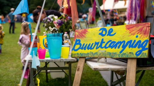 Kom naar de dag-buurtcamping op het Forteiland bij Fort Jutphaas