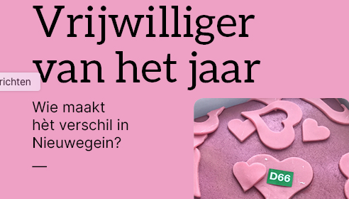 Valentijn actie: vrijwilligers van het jaar verkiezing 2022