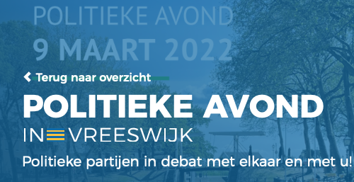 Lijsttrekkersdebat in Vreeswijk