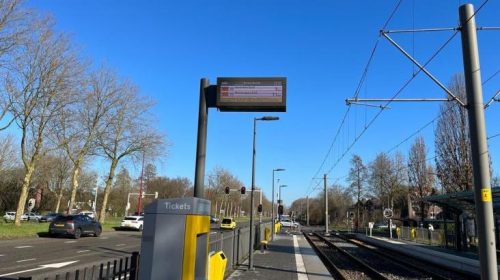 Nieuwe reisinformatie op tramhaltes