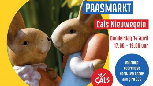 Paasmarkt Cals College in teken van Oekraïne