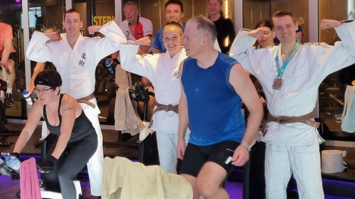 Spinning marathon in DeMix haalt € 1.000,- op voor jiu-jitsuka’s van BSP Holland