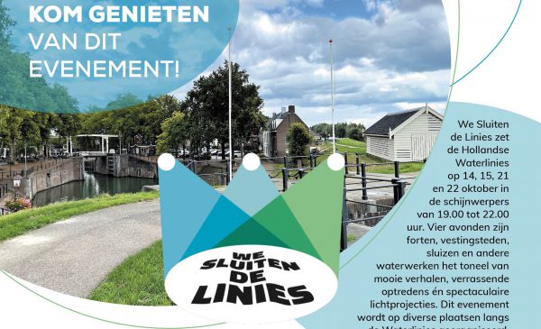Lichtprojecties zetten waterliniesluizen in Nieuwegein en Wijk bij Duurstede in de schijnwerpers
