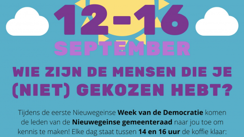 Raadsvergadering donderdag 15 september