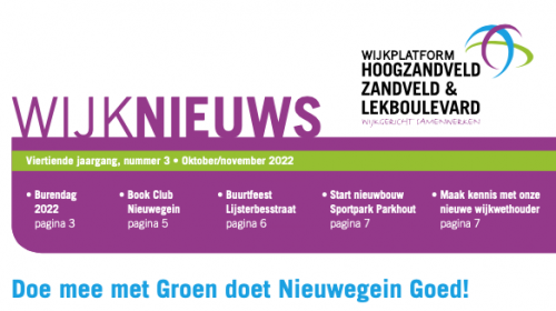 De wijkkrant voor Hoogzandveld, Zandveld & Lekboulevard is af