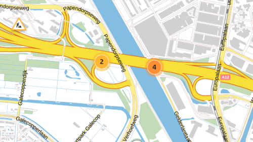Parallelbaan richting Arnhem 2 tot 4 december 2022 afgesloten