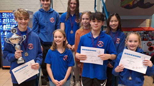 Druk weekend voor schoonspringers van zwemvereniging Aquarijn