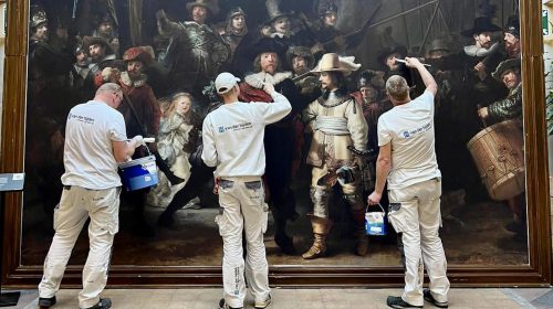 Replica De Nachtwacht van Rembrandt van Rijn in De Geinsche Hof