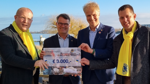 Lions Nieuwegein halen  € 3.000,- op voor Oekraïne
