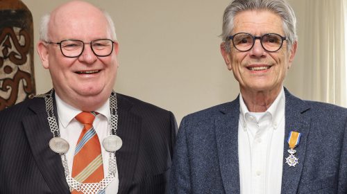 Uitreiking Koninklijke onderscheidingen aan drie vrijwilligers in Nieuwegein