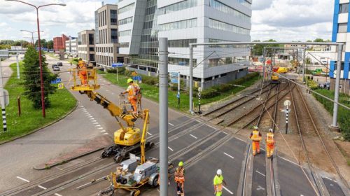 Werkzaamheden trambaan Nieuwegein City week opgeschoven