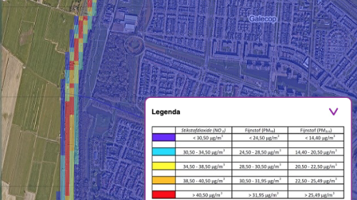 Luchtkwaliteit 2021: kaarten beschikbaar