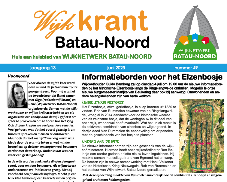 wijkkrant batau noord juni 2023