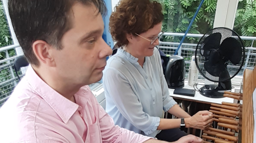 Burgemeester Marijke van Beukering bezocht het Parkbeiaard