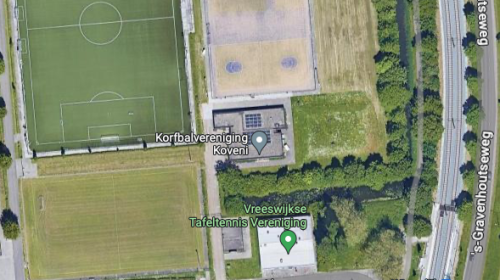 Tijdelijke sporthal op Parkhout in Nieuwegein