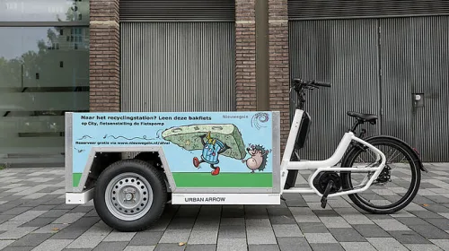 Nieuwegein lanceert gratis elektrische bakfiets voor het wegbrengen van grofvuil