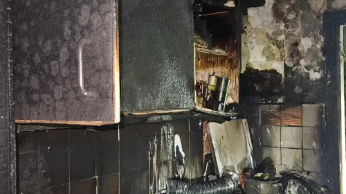 Keukenbrand in woning aan de Irenestraat