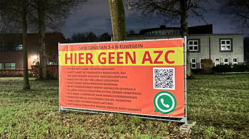Bewoners in opstand tegen komst AZC aan de Newtonbaan
