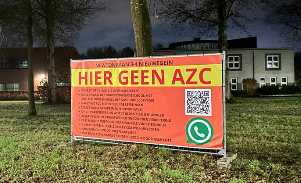 Bewoners in opstand tegen komst AZC aan de Newtonbaan