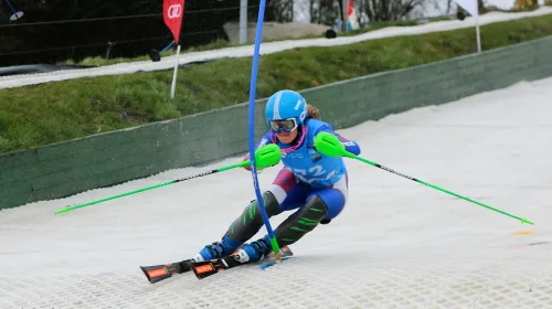 Skipiste Nieuwegein podium voor het NK Alpineskiën Baan