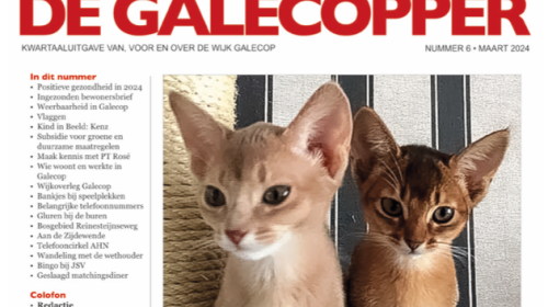 Zesde editie van de wijkkrant ‘De Galecopper’ is uit