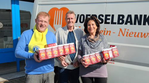 Lionsclub Nieuwegein zamelt 714 pakken koffie in voor Voedselbank Nieuwegein