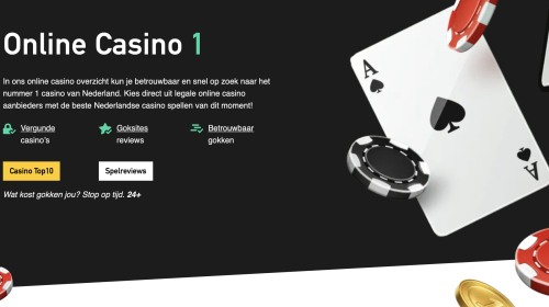 Speel alleen bij de beste online casino’s