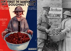 Leger des Heils deelt op DonutDag gratis donuts uit in Nieuwegein