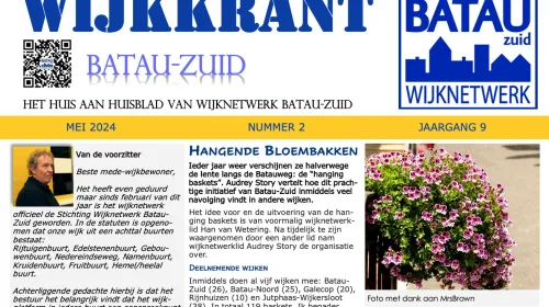 De wijkkrant voor de wijk Batau-Zuid is weer uit