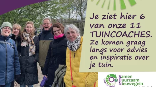 Geslaagde eerste Tuincoach actie in Nieuwegein