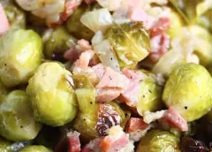 Koken met Pen: ‘Gesmoorde spruitjes met gekarameliseerde uien, spekjes en mosterd’