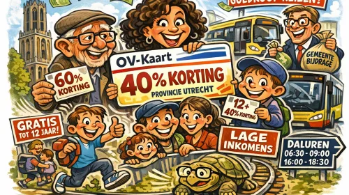 OV-kortingsregeling voor mensen met krappe beurs in provincie Utrecht