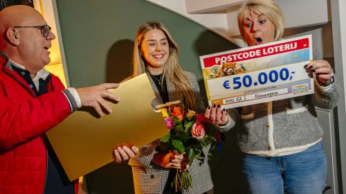 Voor de derde keer in 2024 een grote geldprijs van de Postcode Loterij in Nieuwegein