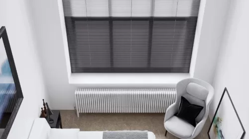Een mooi interieur, kalm van kalme geest