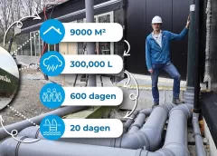 Zwembad Merwestein zet belangrijke stap in duurzaamheid met hergebruik van regenwater