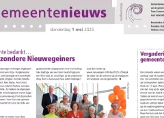 Gemeentenieuws online nu om de twee weken