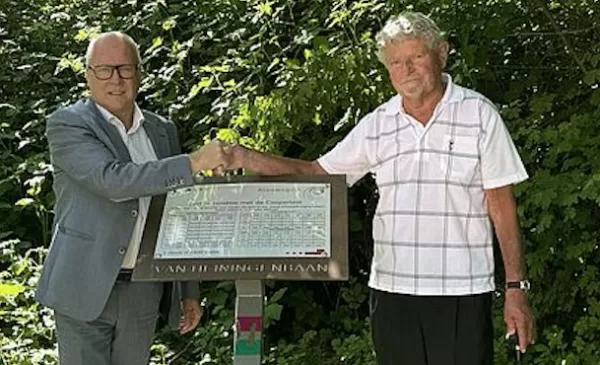 Van Heiningenbaan officieel heropend: eerbetoon aan trouwe vrijwilliger