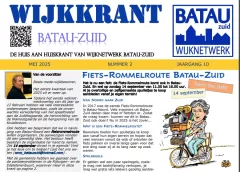 De wijkkrant voor de wijk Batau-Zuid is weer uit