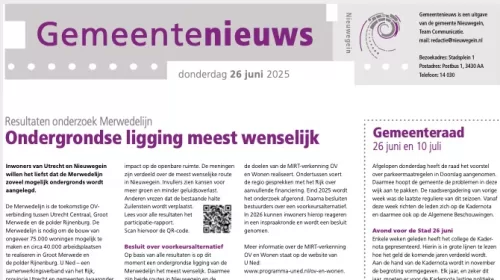 Gemeentenieuws online nu om de twee weken