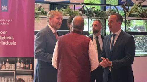 Koning Willem Alexander bij Nationaal Congres tegen Discriminatie en Racisme in Nieuwegein