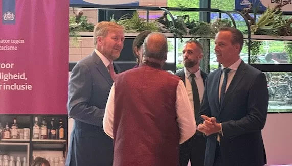 Koning Willem Alexander bij Nationaal Congres tegen Discriminatie en Racisme in Nieuwegein